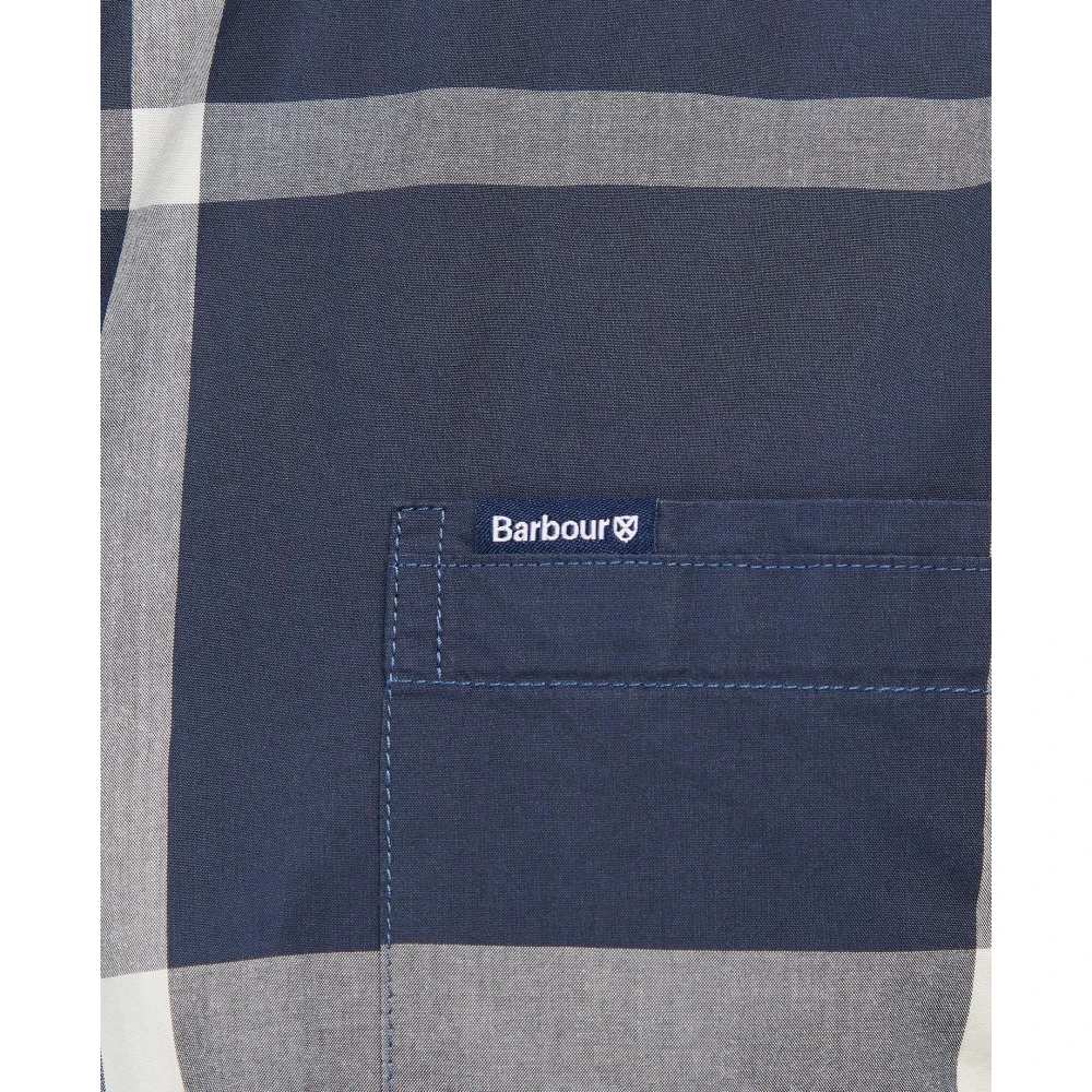 Barbour Op Maat Gemaakt Overhemd Zomer Navy Multicolor Heren
