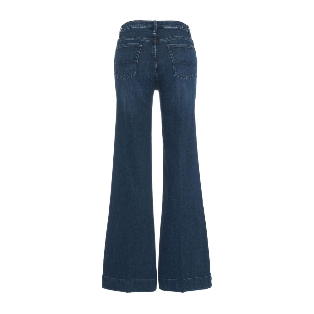 7 For All Mankind Blauwe Flared Jeans Modern Dojo Blue Dames
