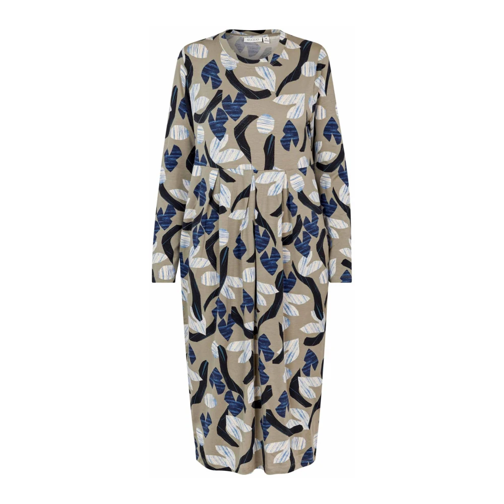 Masai Elegante Jurk met Lange Mouwen Multicolor Dames