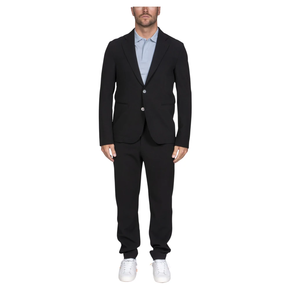 Emporio Armani Mannelijk Zwart Kostuums Heren, 2XL, E Beauty Blazer