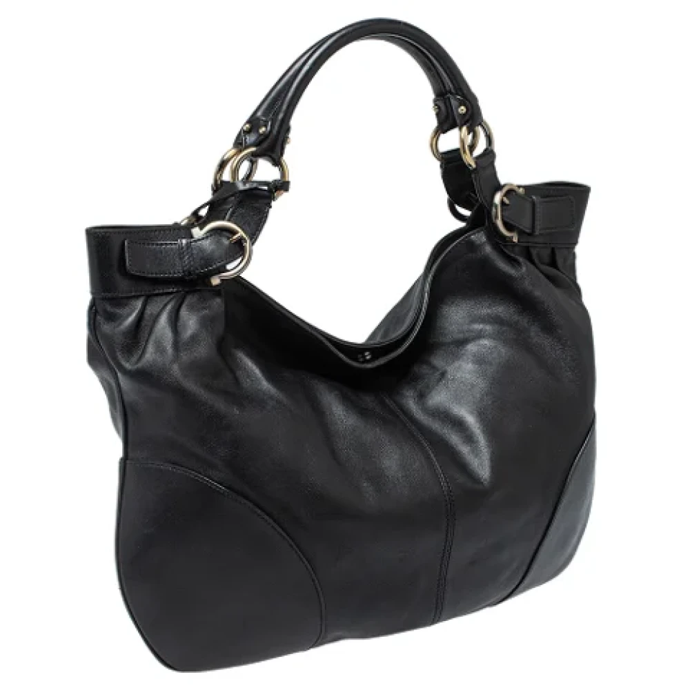 Salvatore Ferragamo Pre-owned Leather totes Black Dames