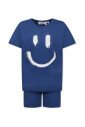 ensemble-pyjama-bleu-en-melange-de-coton-avec-smiley