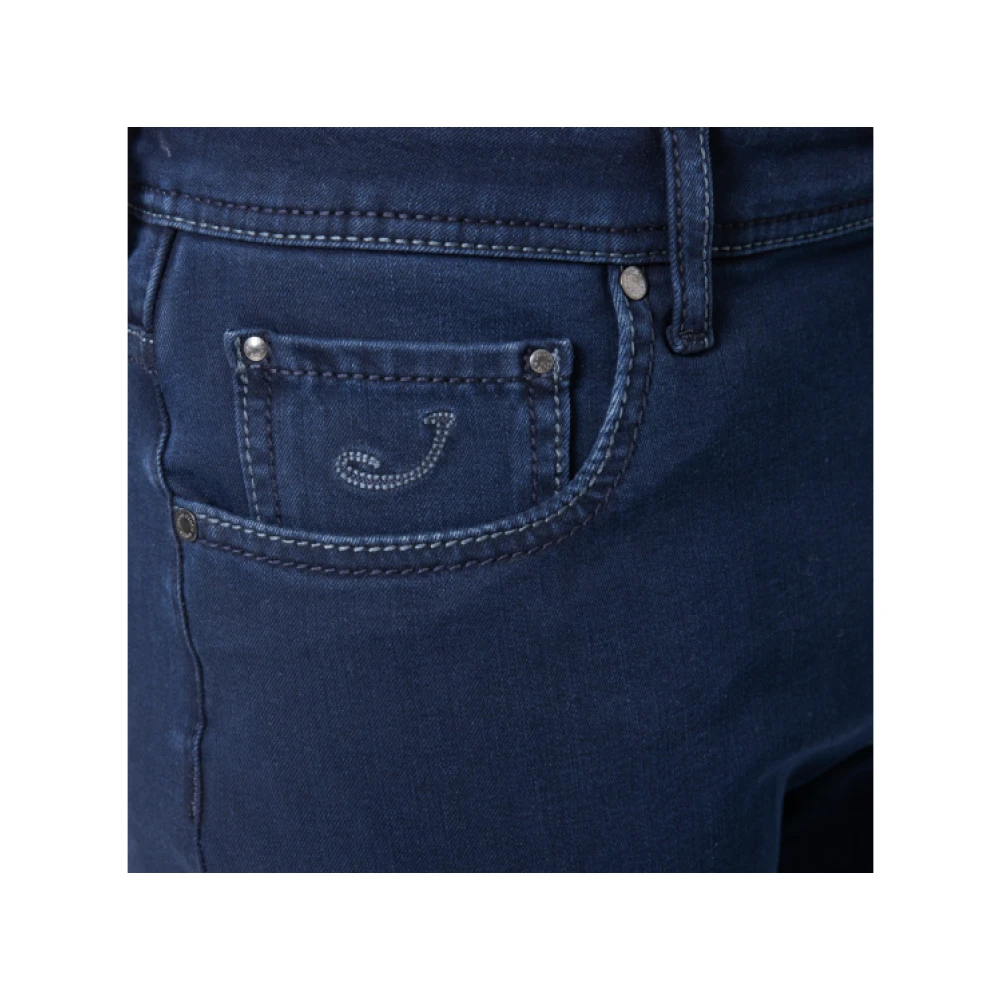 Jacob Cohën Navy Blue Bard Slim Fit Jeans Blue Heren