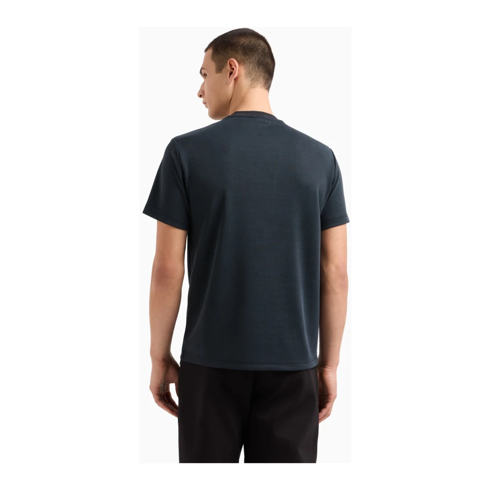 Emporio Armani EA7 Zwarte T-shirts en Polos Collectie Black Heren