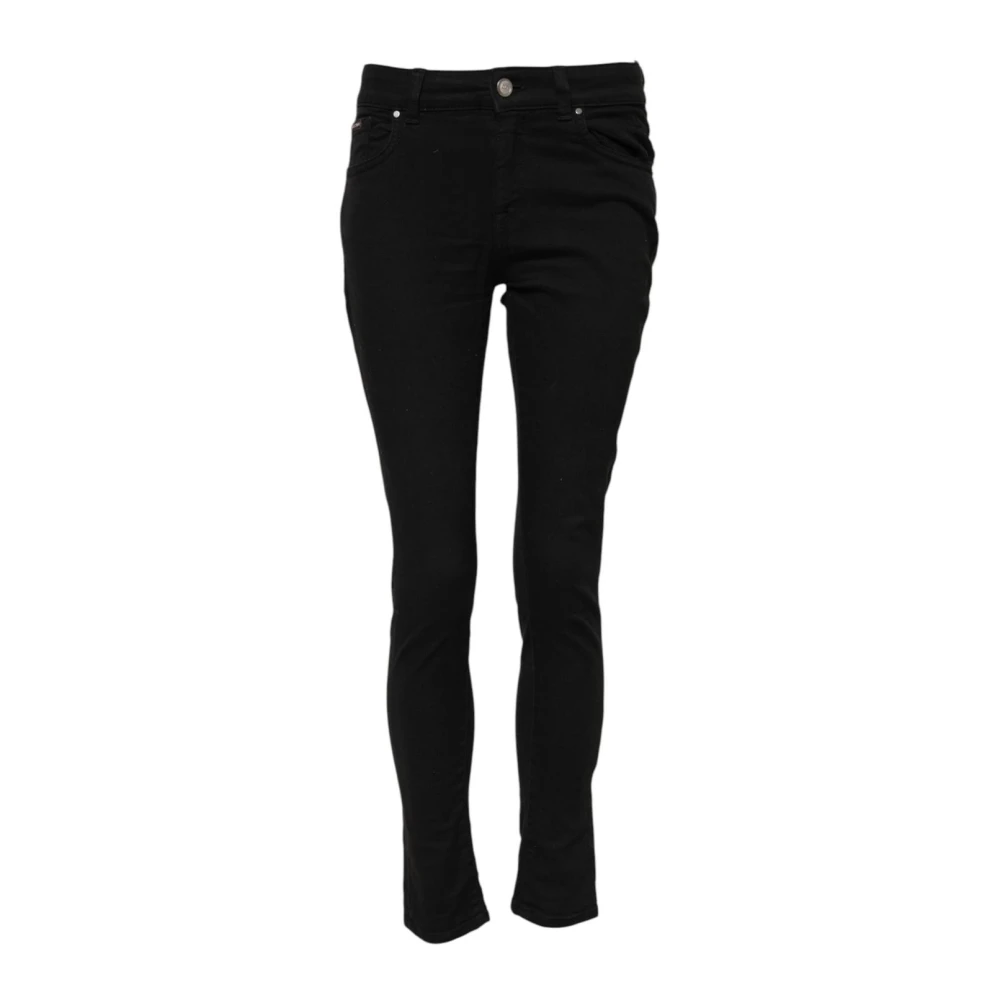 Dolce & Gabbana Women's Black Skinny Mid-Waisted Denim Jeans