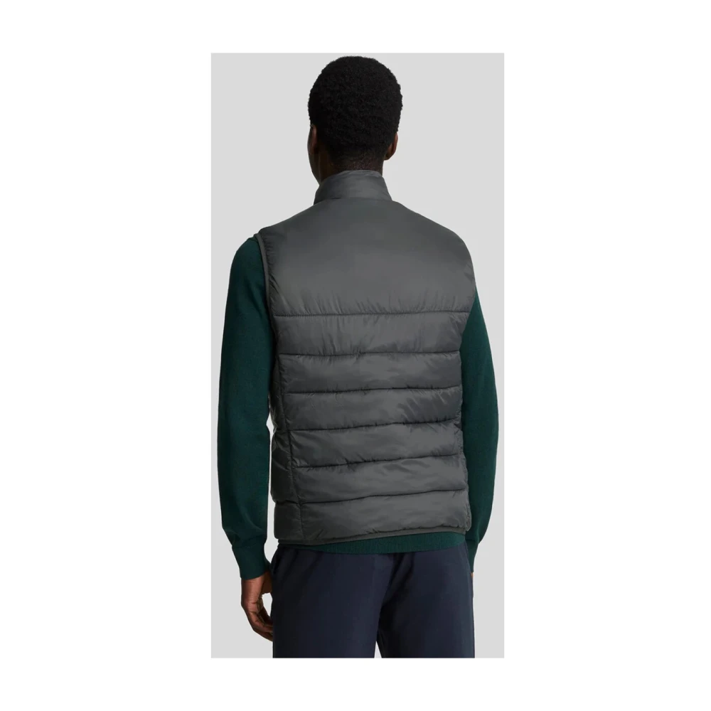 Lyle & Scott Gewatteerde Gilet voor Mannen Gray Heren