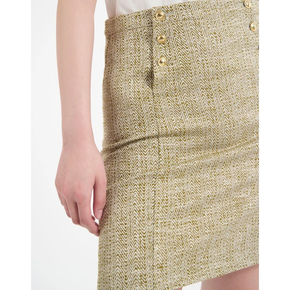 Ines De La Fressange Paris Edmonde rok Yellow Dames
