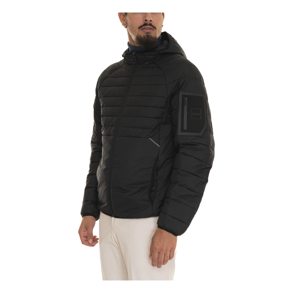 Boss Puffer Jacket Blue Heren
