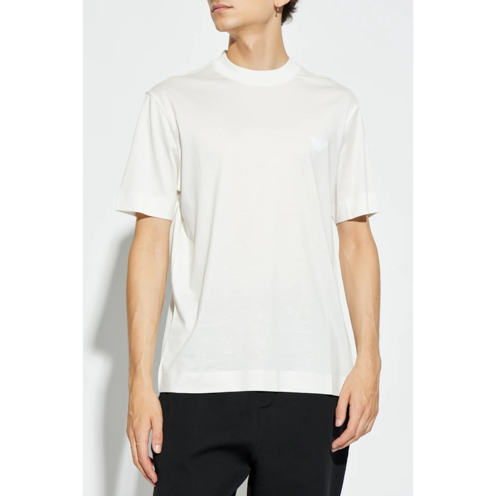 Emporio Armani T-shirt met logo White Heren