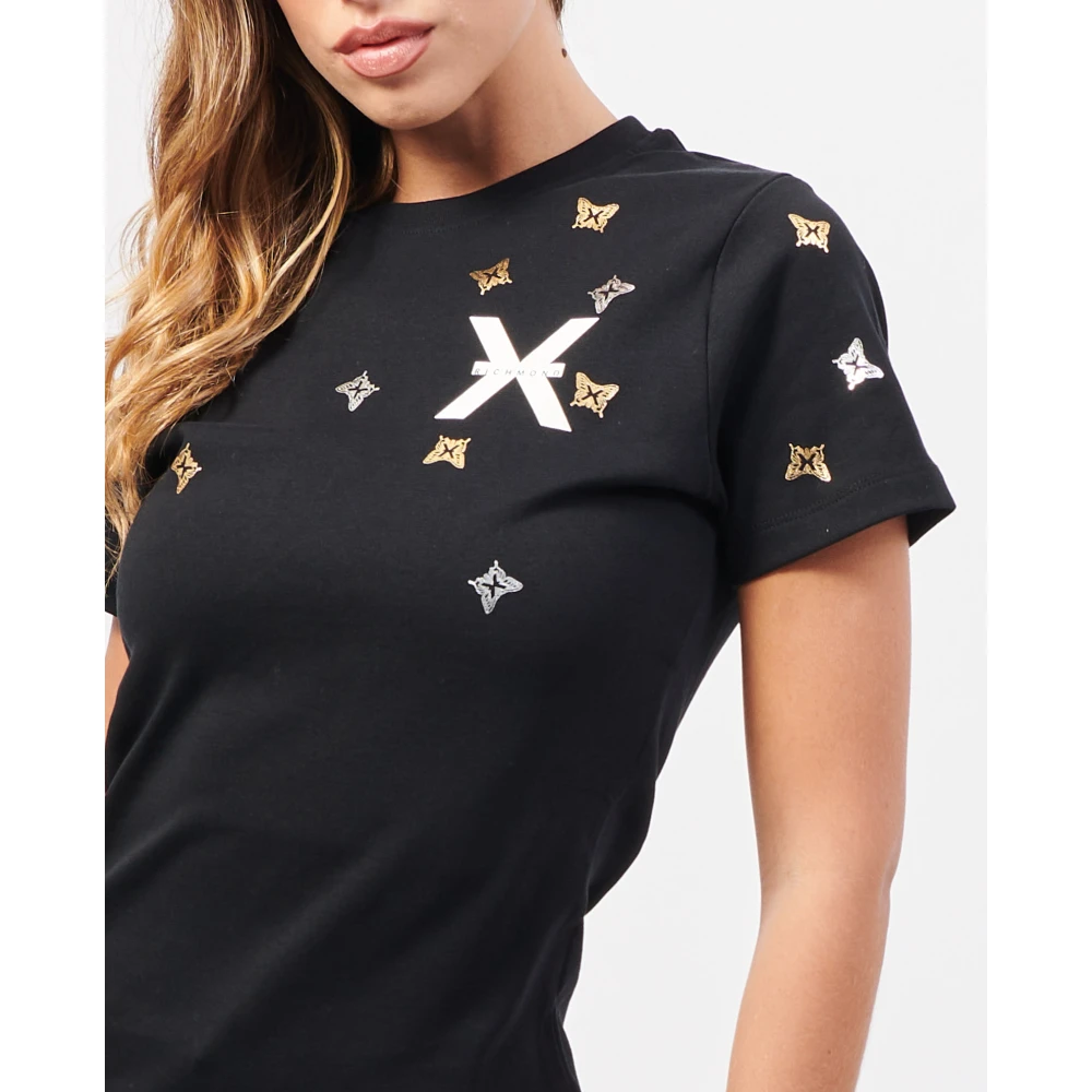 Richmond Zwarte T-shirt en Polo Collectie Black Dames