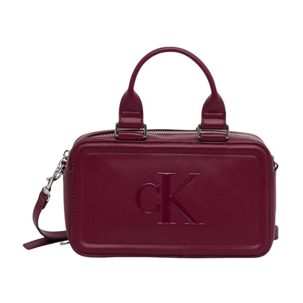 Calvin Klein Women's Purple Bold Ck Bauletto Crossbody - Handbags - One Size - Bags