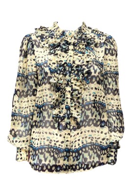 ruffled-silk-blouse-stand-up-collar