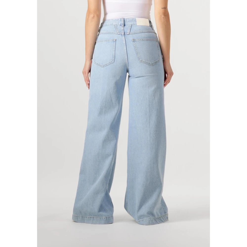 closed Glow Up Blauwe Wide Leg Jeans Blue Dames