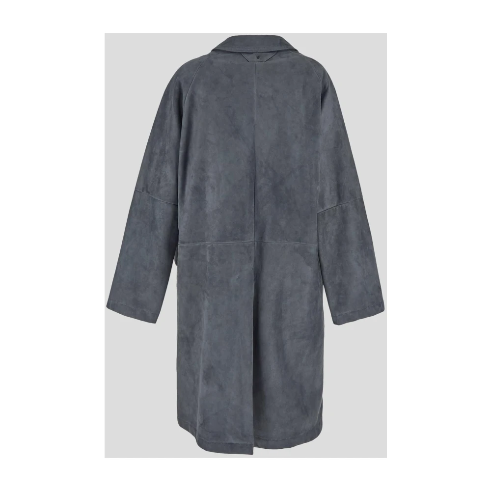 Salvatore Santoro Leren Cay Jas Gray Heren