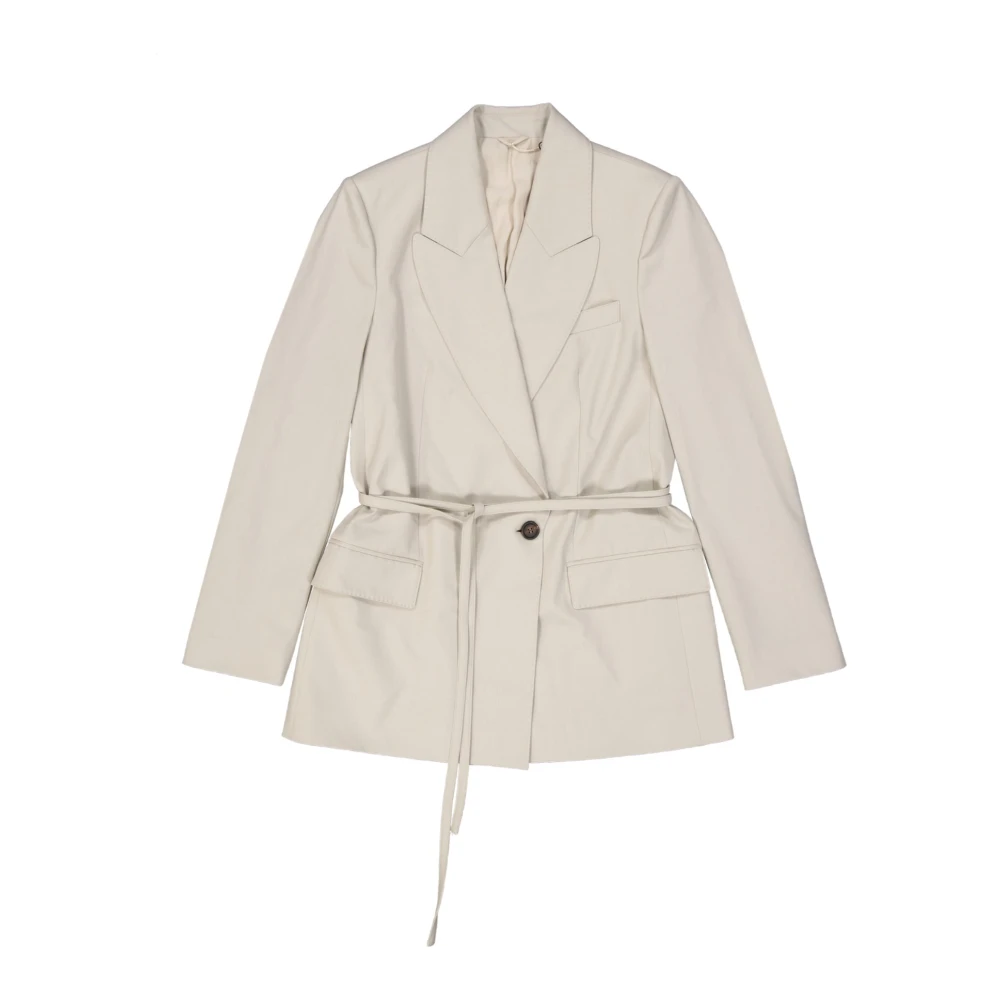 Brunello Cucinelli Women's Beige Wool Jacket Elegant Style
