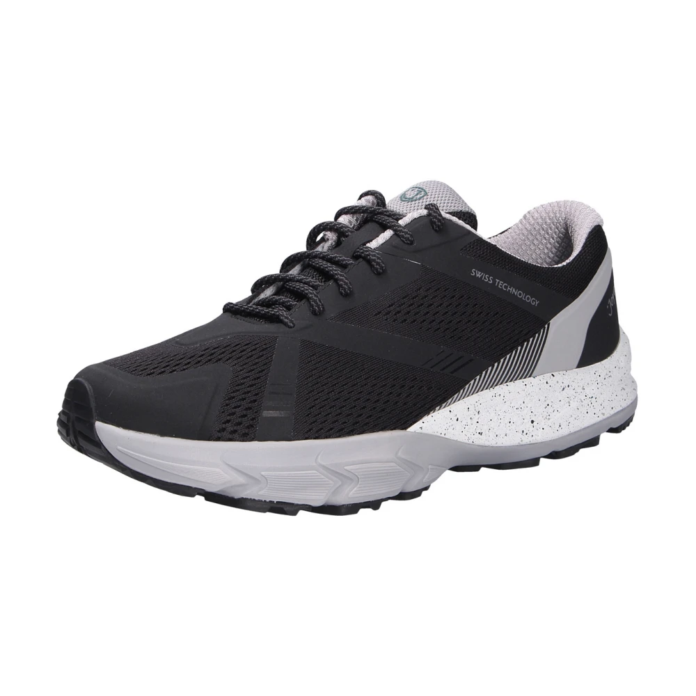 Joya Comfortabele /Grijze Veterschoenen Heren Schoenen Zwart