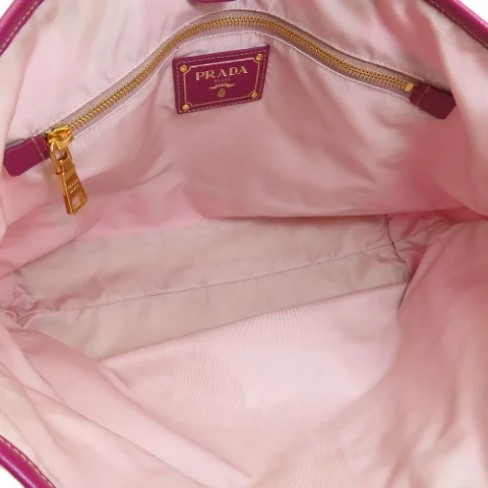Prada Vintage Pre-owned Nylon totes Pink Dames
