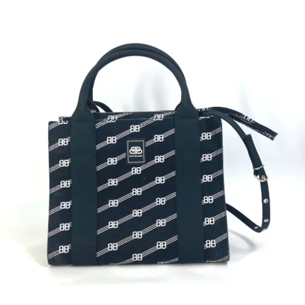 Balenciaga Vintage Pre-owned Cotton balenciaga-bags Black Dames