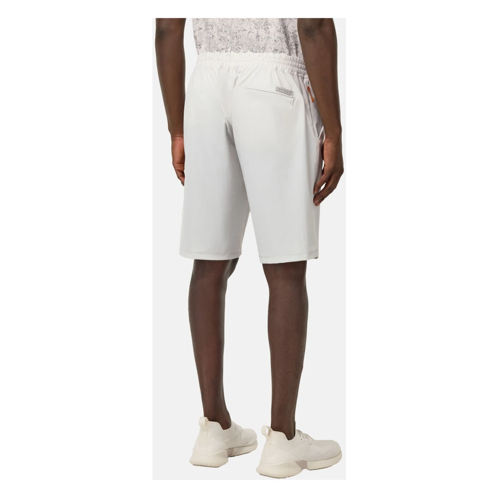 Boggi Milano B Tech Stretch Nylon Bermuda Shorts Gray Heren