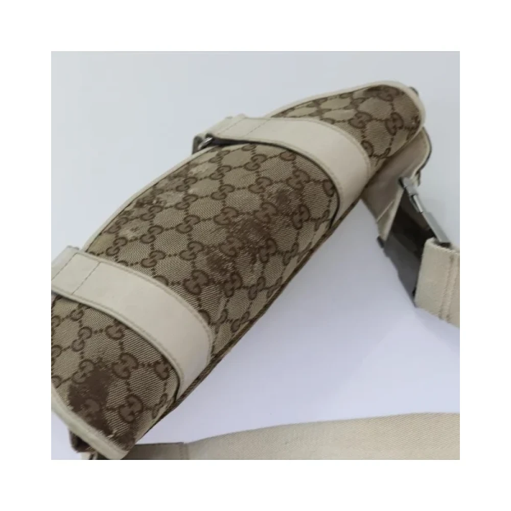 Gucci Vintage Pre-owned Canvas gucci-bags Beige Dames