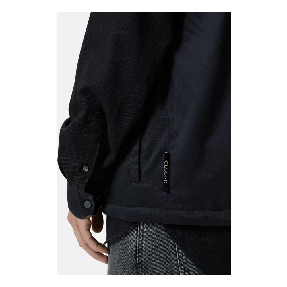 closed Gewatteerd waterdicht vest met rits Blue Heren