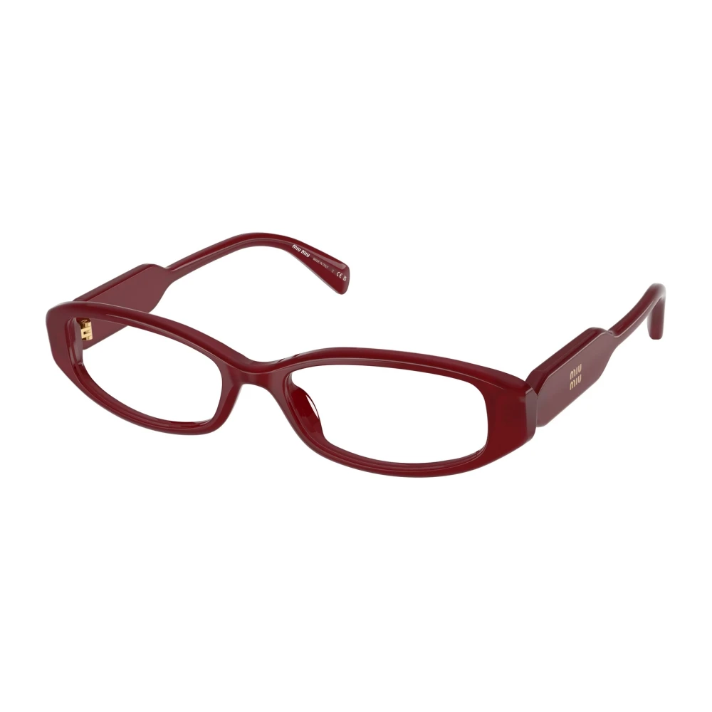 Miu Miu , Glasses, Female, Red, 52 Mm, Rectangle Optical Frame