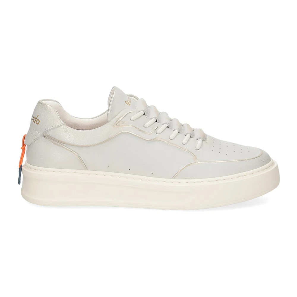 Barracuda Witte Slip-On Sneaker Platinum Antiek Dames Schoenen
