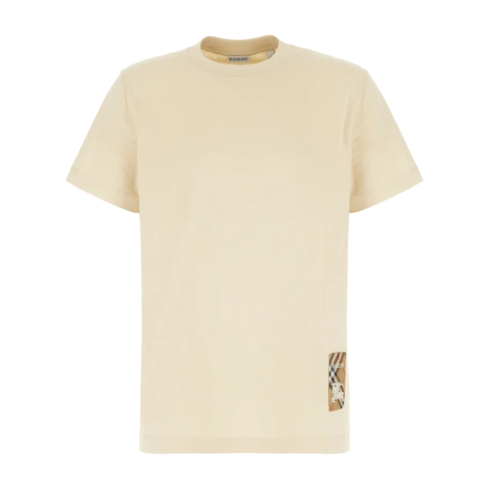 Burberry Casual Bomull T-shirt för Män Beige, Herr