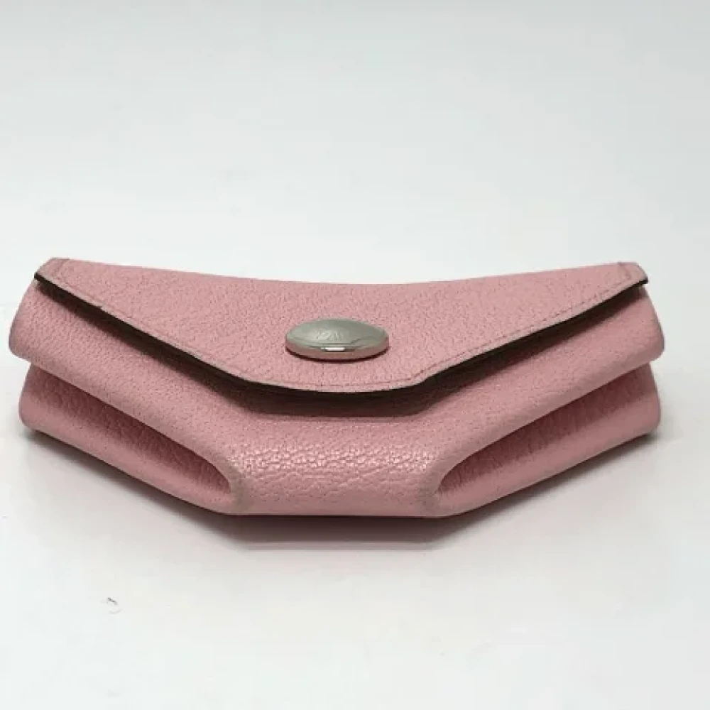 Hermès Vintage Pre-owned Leather wallets Pink Dames