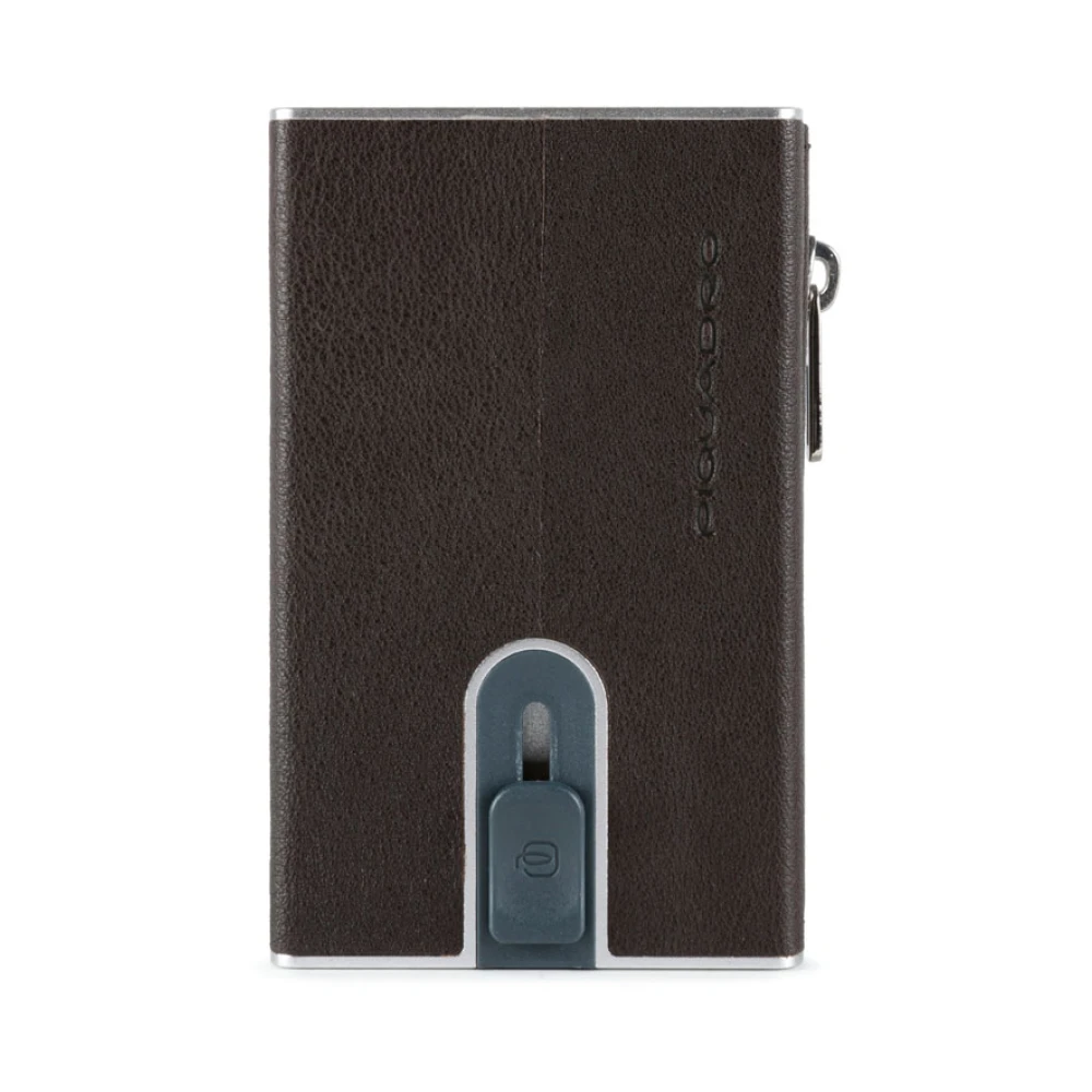 Piquadro Homme Marron Accessoires, Brun, Taille: One Size Compact Wallet Pour Billets, Monnaie Et Cartes De