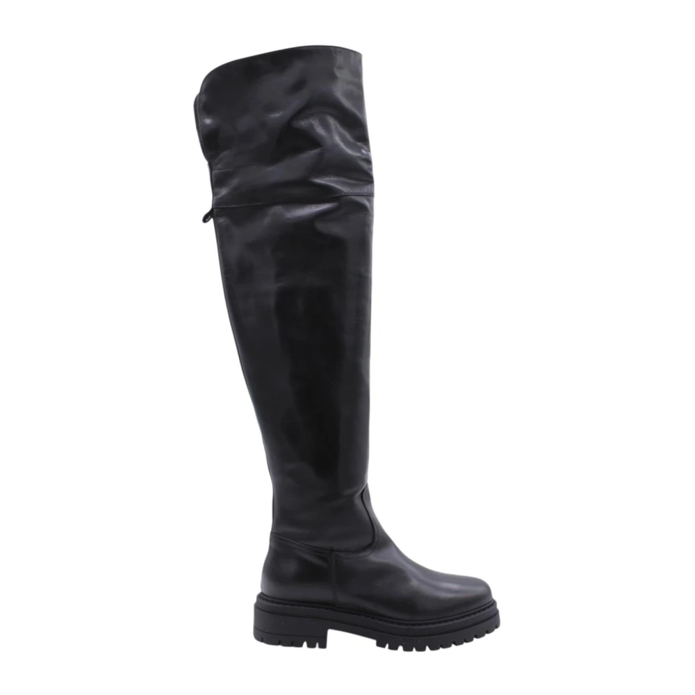 Nerogiardini Women's Black Over-The-Knee Boots, 6 Uk, Stylish Slivo Boots For Men