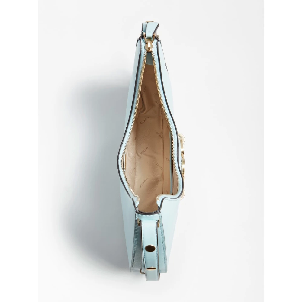 Guess Handtas Hobo hensely lichtblauw Blue Dames