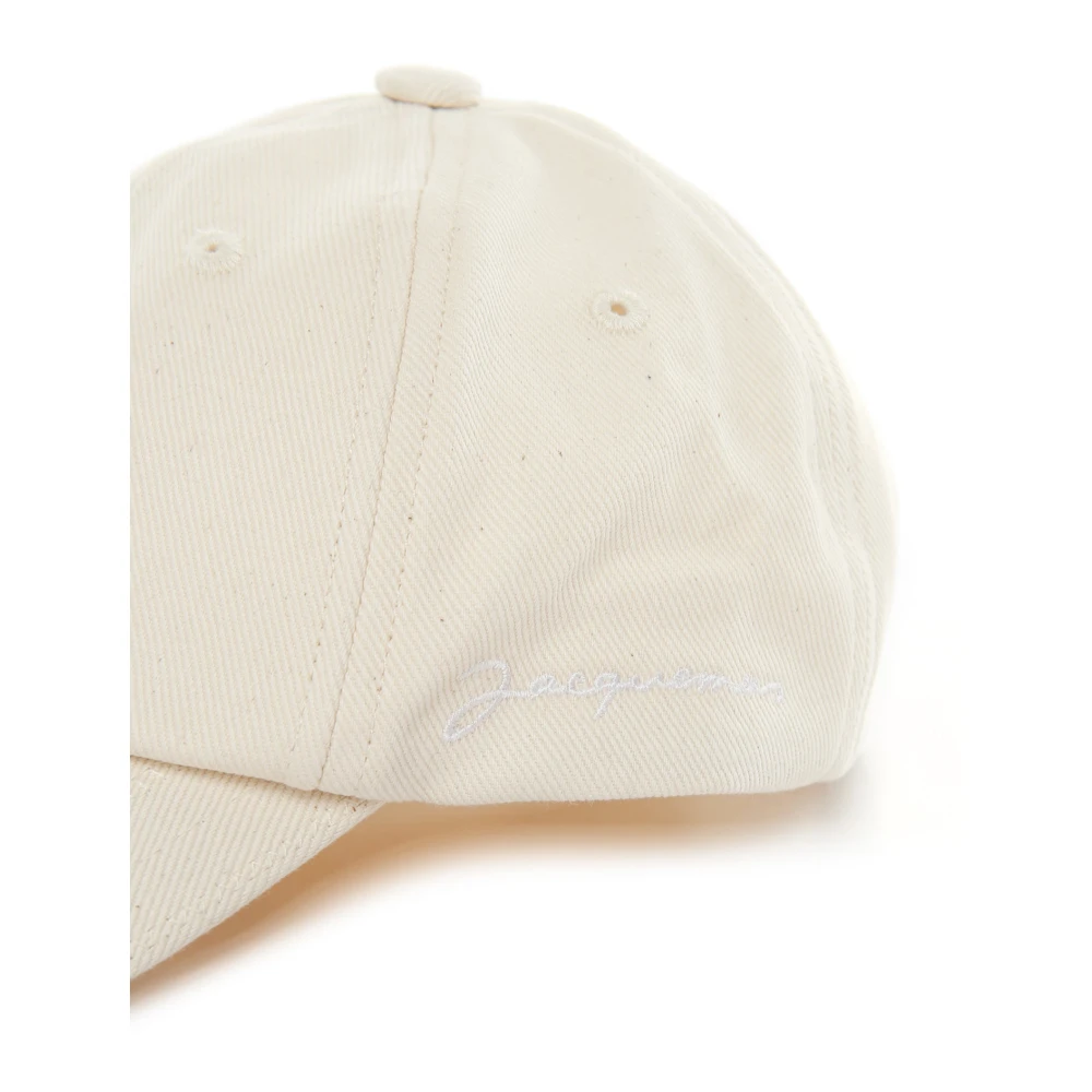 Jacquemus Six-Panel Cap met Verstelbare Achterkant Beige Heren