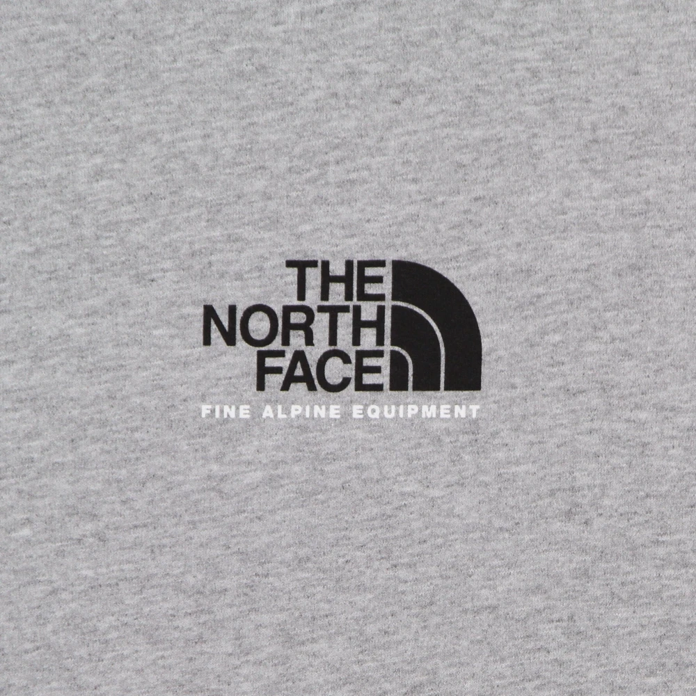 The North Face Lichtgrijze Hoodie met Kangoeroezak Gray Heren