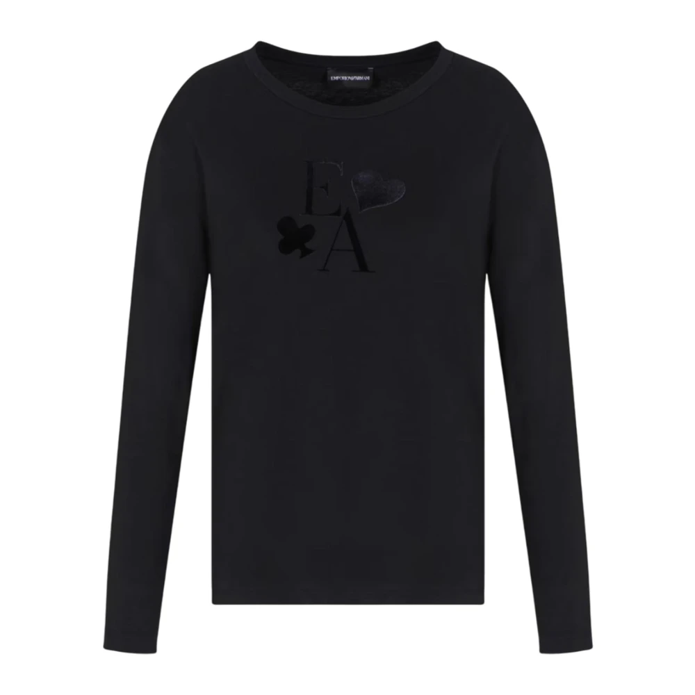 Emporio Armani Damen Schwarz Oberteile, K, Sgröße: