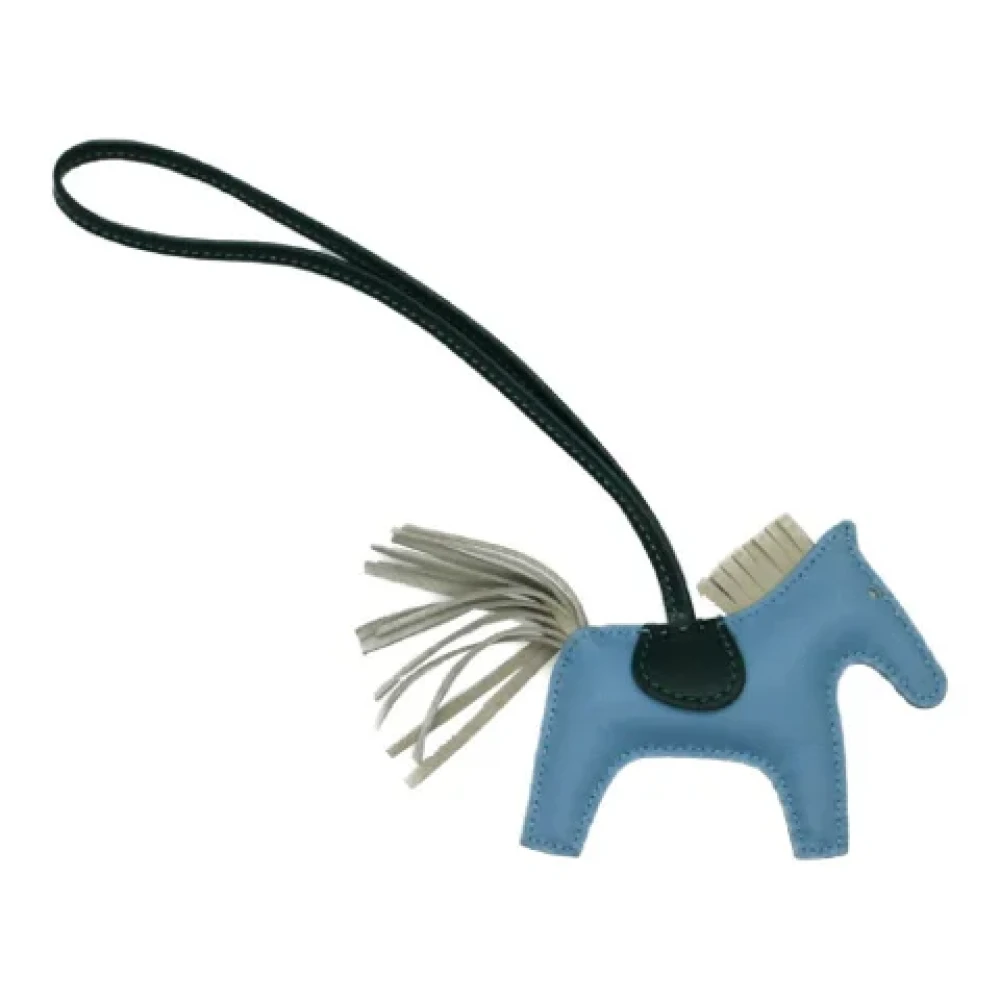 Hermès Vintage Pre-owned Leather key-holders Blue Dames