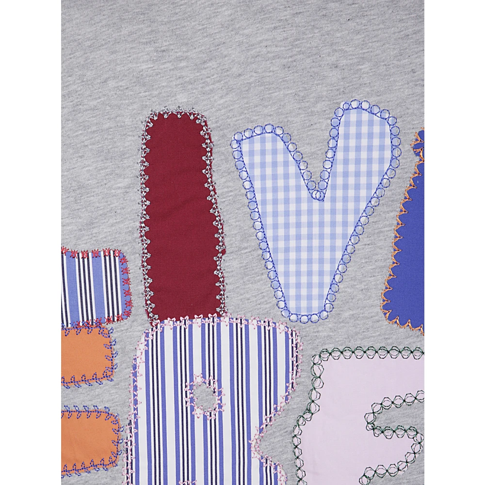 Comme des Garçons Heren Gebreid T-Shirt Gray Heren