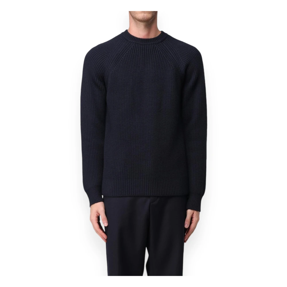 Zanone Ronde Hals Trui in Diverse Kleuren Blue Heren