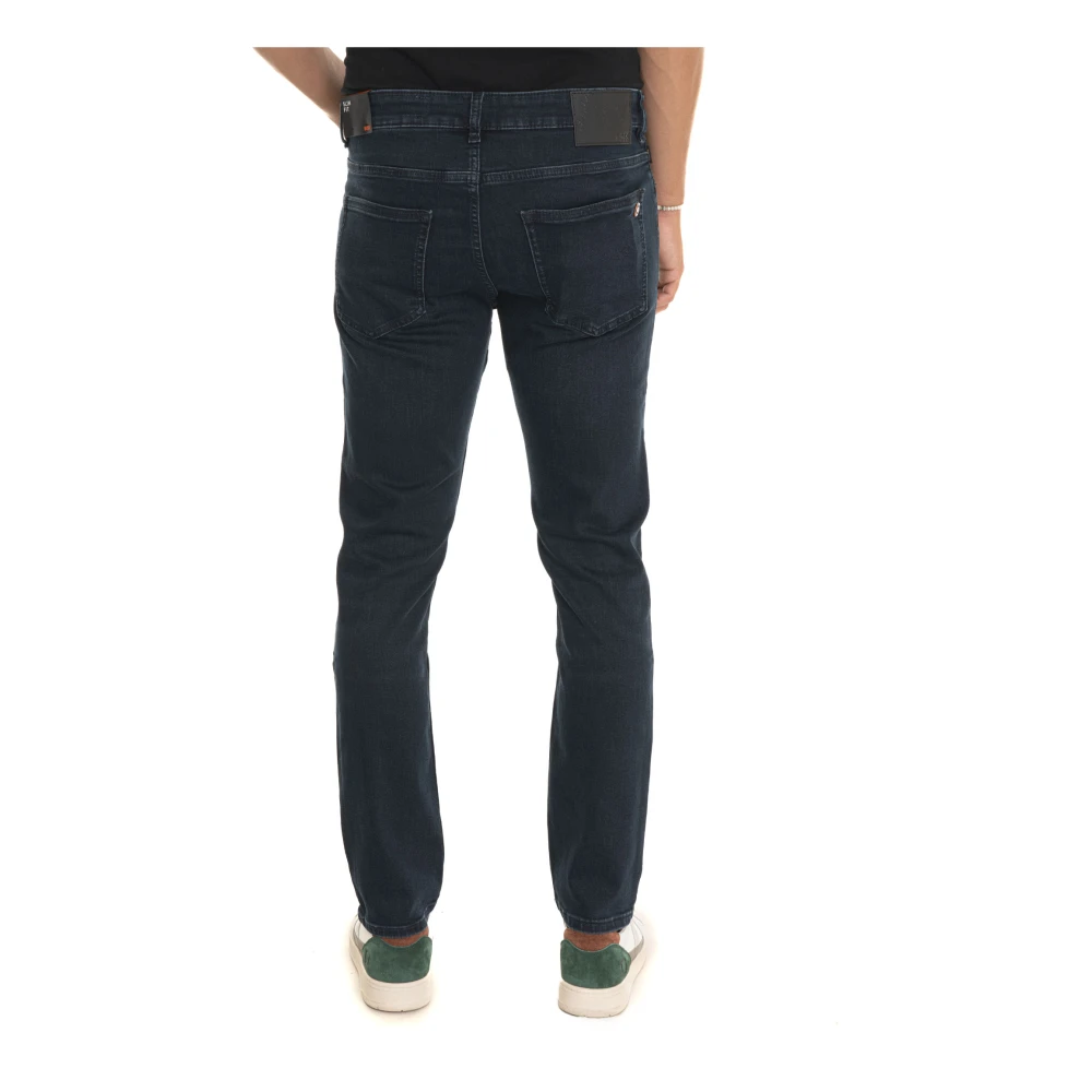 Boss Slim-Fit Denim Jeans met 5 Zakken Blue Heren