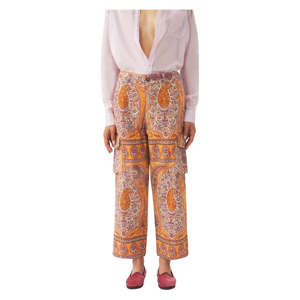 Antik batik Printbroek Tajar Orange Dames