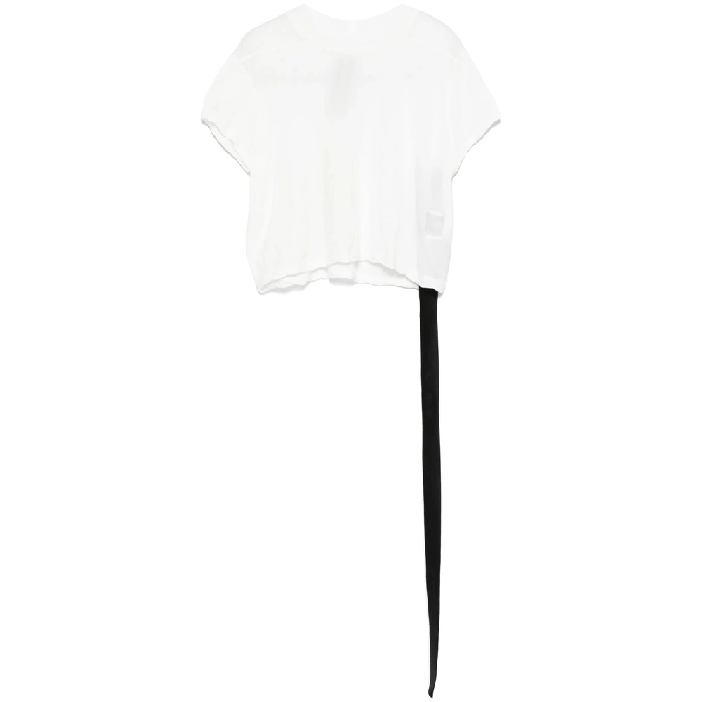 Rick Owens Donkere Schaduw Crew Neck T-shirt White Dames