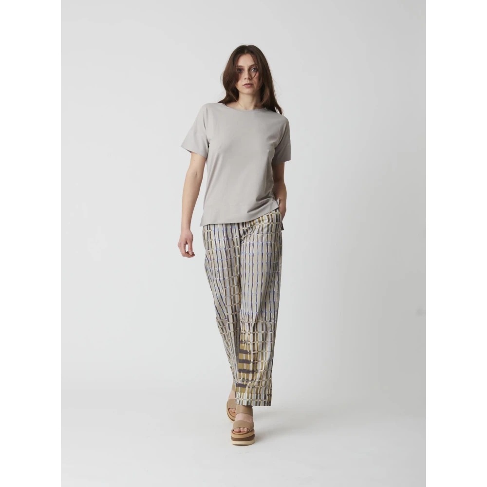 Alpha Studio Dames Crew Neck Jersey Gray Dames