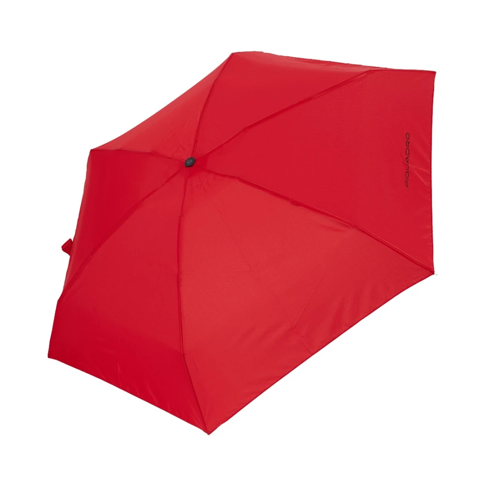 Piquadro Herr Röd Accessoarer One Size, Pocket Umbrella With Case