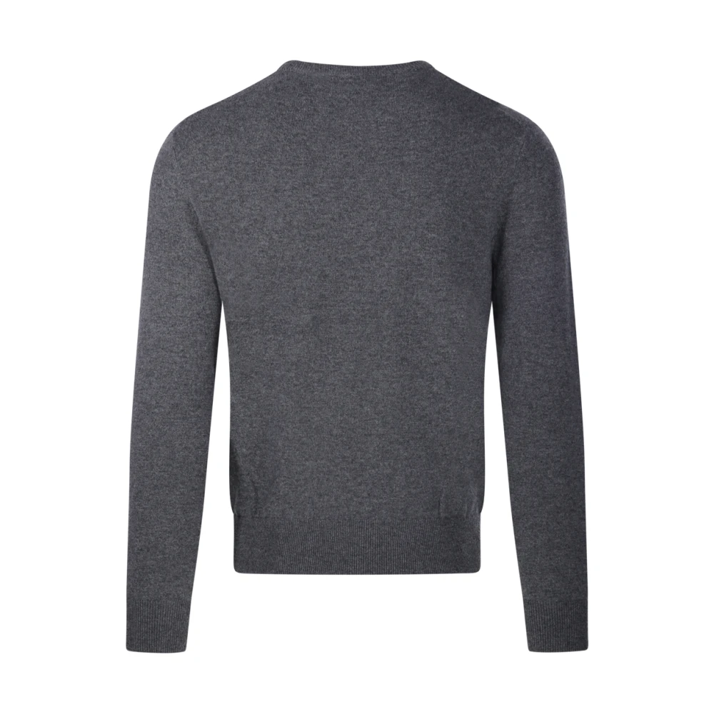 Cashmere Company Asfalto Ronde Hals Sweater Gray Heren