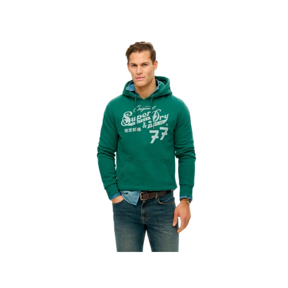 Superdry Uomo Verde Felpe, S, New,