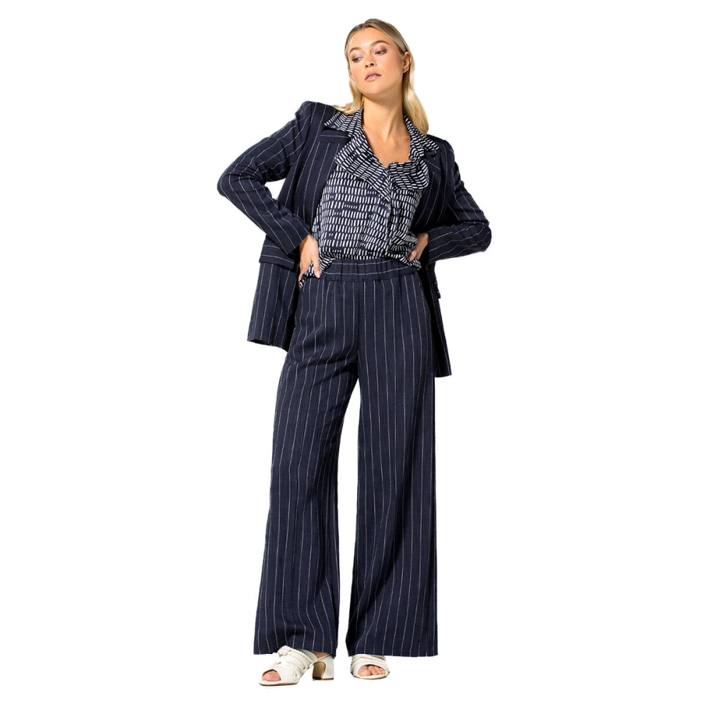 Caroline Biss Stijlvolle Broek 1574 Blue Dames