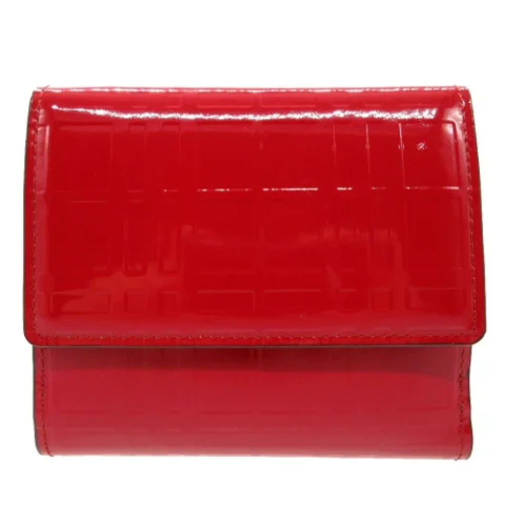 Burberry Vintage Pre-owned Leather wallets Red Dames