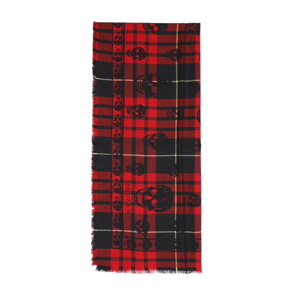 Alexander mcqueen Rode Sjaal Aw24 Multicolor Heren