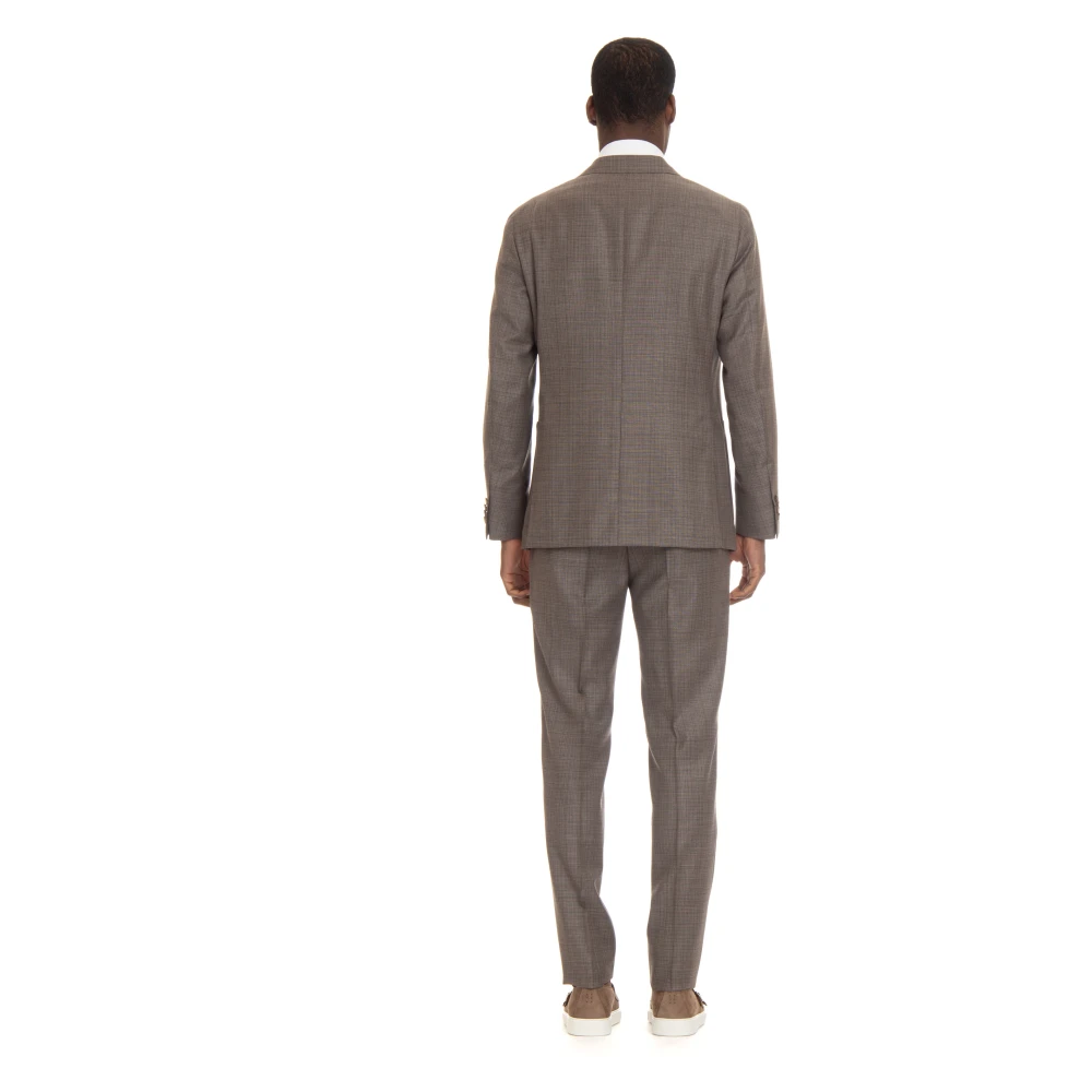 Caruso Bruine Aida Deconstructed Jurk Brown Heren