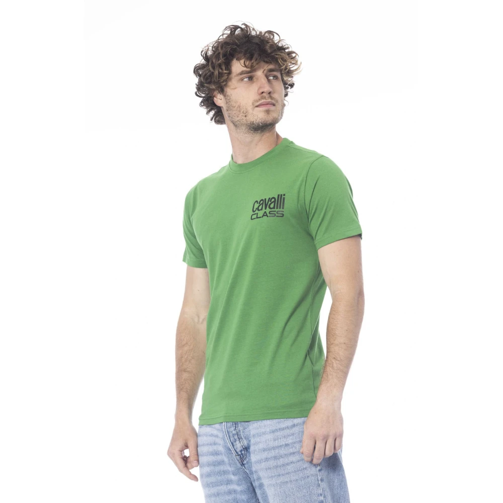 Cavalli Class Kleding T-shirt Green Heren